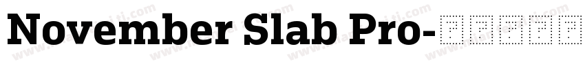 November Slab Pro字体转换